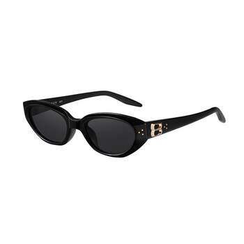 Hai lien fashionable kitten eye sunglasses for women 2025 new high-end square and round face slimming sunglasses nd021
