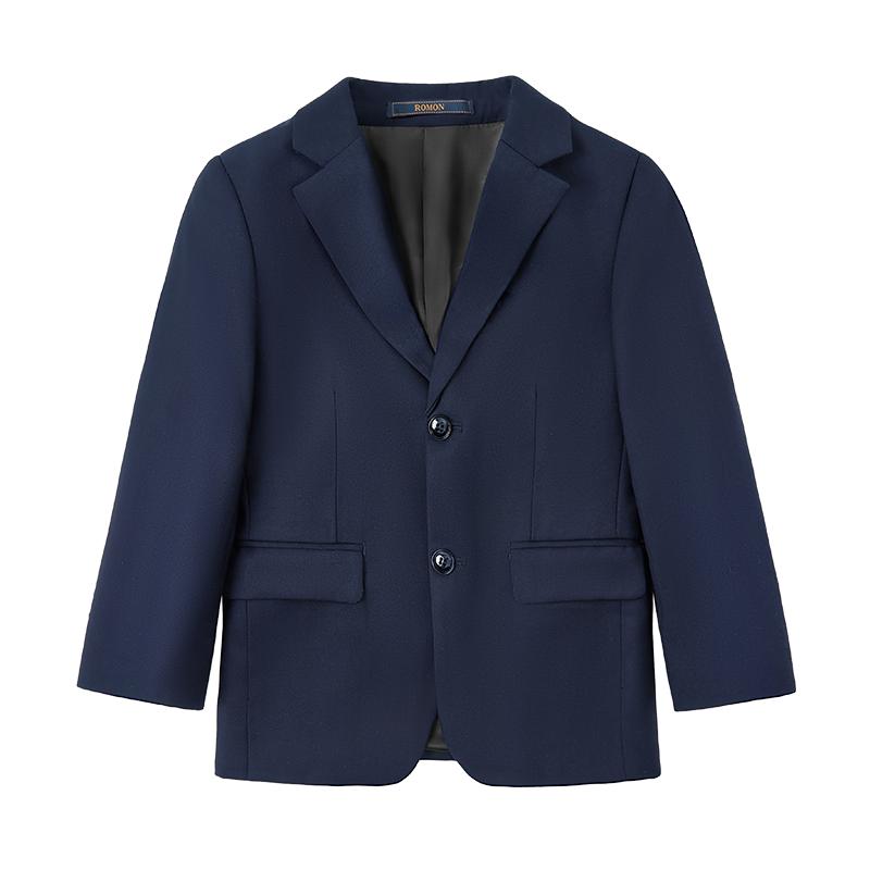 Romon children's suit jacket, little boy's piano performance dress, middle-aged and older boy's handsome British jacket, boy's suit
