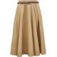 Autumn and winter versatile casual retro high-waisted umbrella skirt mid-length skirt for women