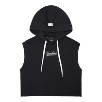 MLB official womens hooded vest sleeveless casual three-dimensional fashion embroidered logo T-shirt summer TK060