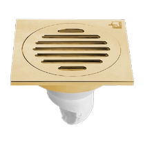Submarine golden strip floor drain rectangular floor drain Ronghua Wealth Gold Ruler Water Control Series Shower Deodorant Floor Drain