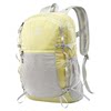 Camel foldable leather backpack