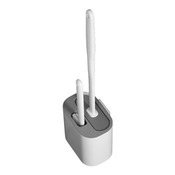 No dead angle toilet brush household bathroom wall-mounted set toilet brush artifact cleaning silicone toilet brush