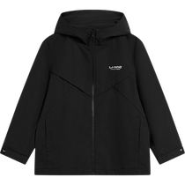 Li Ning velvet jacket students new winter boys clothing girls small and big childrens hooded sportswear windproof windbreaker winter clothing