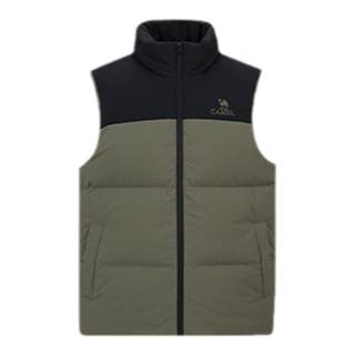 骆驼羽绒马甲男女同款秋冬季新款运动轻薄短款羽绒背心休闲外套