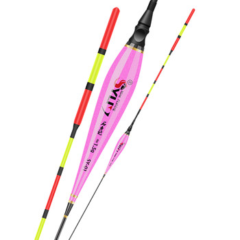 Three-eye bold day and night dual-use luminous float biting hook changes color