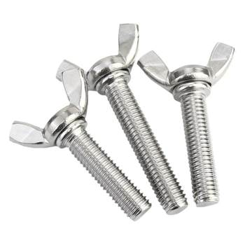 304/316 stainless steel butterfly screw ingot hand screw butterfly type horn bolt M3M4M5M6M8M12