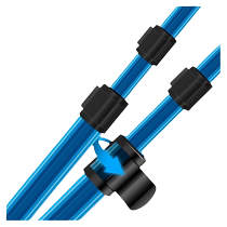 Portable copy net folding telescopic rod triangle complete set of aluminum alloy rod ultra-light hard fishing net pocket road Yawu style