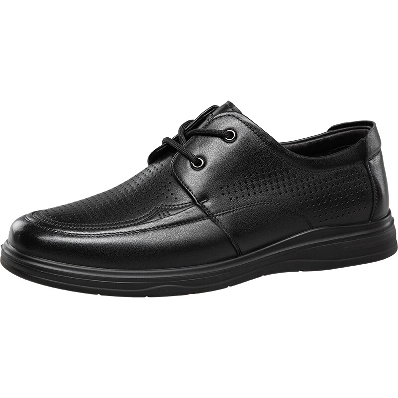 Kangnai men's hollow breathable business casual shoes