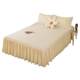 Pure cotton bed skirt 100% cotton bed cover single piece