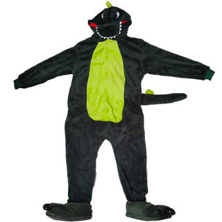 Dinosaur spring and autumn cartoon winter children's one-piece pajamas