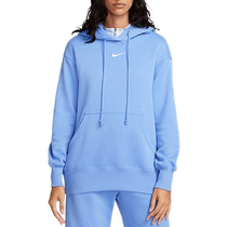 Nike Nike sweatshirt womens 2024 spring velvet sports casual loose hooded pullover DQ5861-450