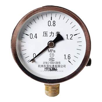 East asia instrument y-60 radial pressure gauge water gauge gas gauge oil gauge vacuum gauge negative pressure gauge 1.6mpa60mpa