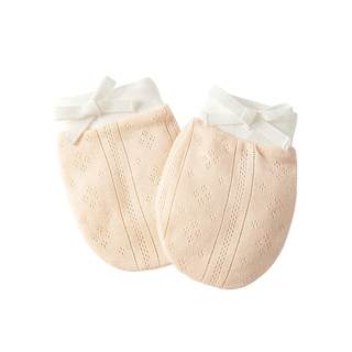 贝肽斯婴儿手套防抓脸神器0-6月新生儿可啃咬宝宝四季透气护手套