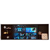 100-inch stainless steel TV niche embedded metal finished background wall TV niche TV cabinet customization