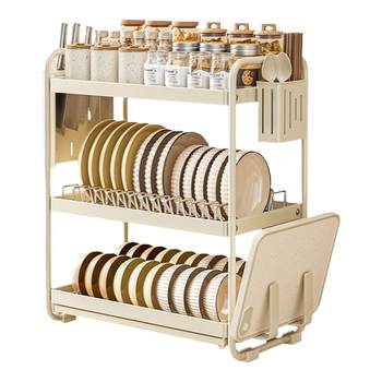 Eleven-dimensional creamy air drain dish rack