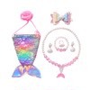 Cross-border children's mermaid tail pearl necklace set