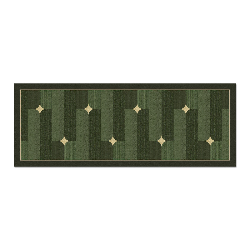 Xingyang kitchen floor mat, oil-proof, non-slip, long leather absorbent mat, wipeable, washable, stain-resistant floor mat, home carpet