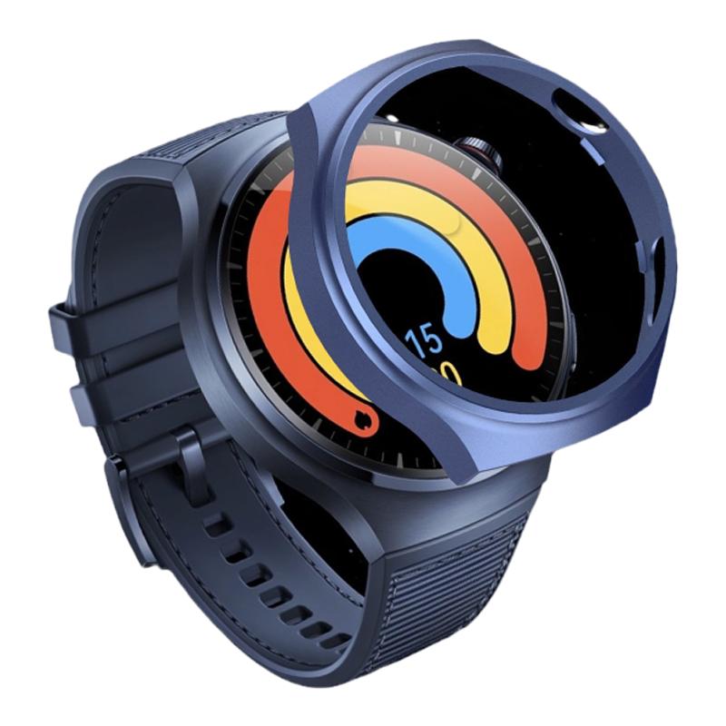 Suitable for Huawei's new watch4Pro protective case watch5 blue earth watch4 sports space exploration smart watch pc half-pack hollow hard shell tempered shell anti-bump wear-resistant screen