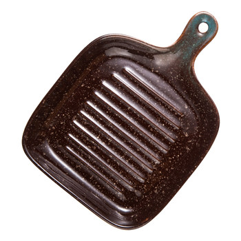 Creative ceramic baking tray with handle baking tray baking microwave
