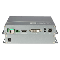 Nanqian multifunctional DVI optical transceiver with HDMI loop-out USB keyboard and mouse two-way audio 232 data non-compressed KVM optical fiber extender single fiber LC LED large screen high-definition video
