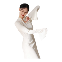 Ye Luoqing Dance Classical Dance Cheongsam Retro Dance Costumes Jiangnan Republic of China Style Slimming Chinese Dance Practice Costumes Performance Costumes