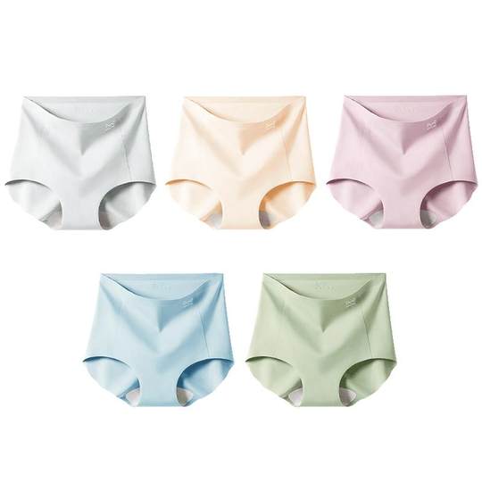 猫人女士内裤冰丝无痕高腰纯棉抗菌裆女三角裤收腹女生短裤2025新