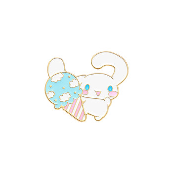 Trendy painted Sanrio Jade Dog Hello Kitty Brooch Women's Summer Badge Cute Pin ຂອງຂັວນວັນເກີດ