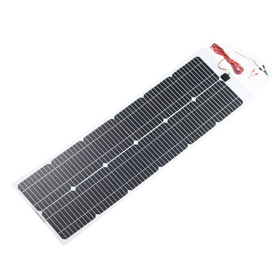 Free shipping single crystal semi-flexible solar panel 100W straight into 48V60V72v battery car with 3 meters of glue delivery