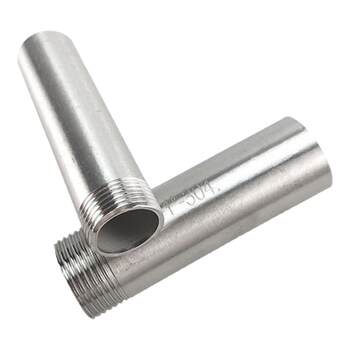 201304 stainless steel extended welding external thread