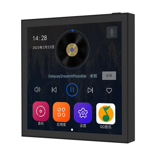 Voice controlled intelligent background music host Langge