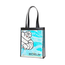MICHELIN Transparent Laser Bag Spring and Summer Trendy Transparent Womens Jelly Bag with Pure Cotton Inner Bag