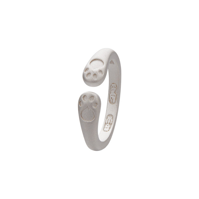 Shunqin Yinlou S999 pure silver Yue Meng open ring