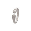 Shunqin Yinlou S999 pure silver Yue Meng open ring
