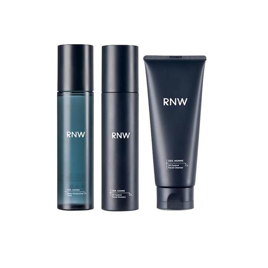 rnw男士水乳套装护肤品官方旗舰店洗面奶控油男补水保湿三件套盒