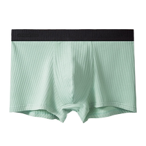 Catman mens underwear boys pure cotton summer boxer briefs antibacterial and breathable cotton crotch boxer sports shorts