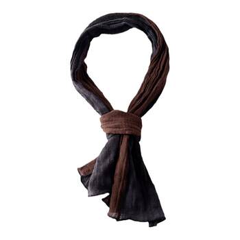 Autumn and Winter Small-Sized Scarves for Men and Women, Cotton and Linen Combination, Decorative Neck Protection, Casual Neck Scarf, Unique Slim Style