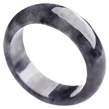 Burmese landscape jade black chicken ring ink artistic conception