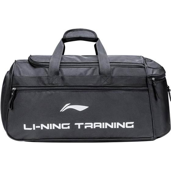 Li Ning's shoulder backpack, fitness bag men's travel bag training sports bag barrel bag genuine large -capacity baggage bag