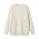 ALLIN solid color simple basic sweater for men's spring and autumn loose and versatile base with round neck pullover knitted sweater