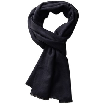 Men's Scarf, Solid Color, Versatile, Imitation Cashmere Scarf, Men's Winter Warm Shawl, Korean Style, Dual-Use, Simple Neck Scarf
