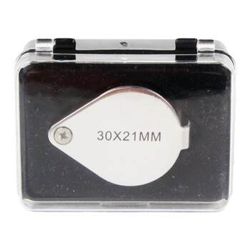 Jewelry appraisal look at diamond girth size magnifying glass baister