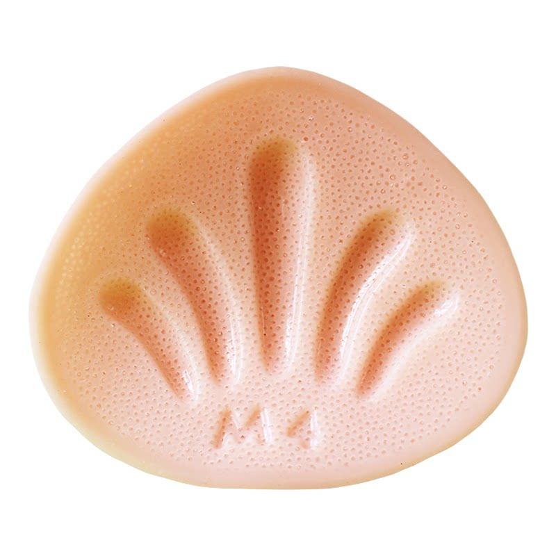 HKXTL微孔全孔无膜义乳透气术后轻质硅胶扇形假乳假胸送文胸1101