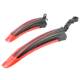 Bicycle fender front and rear extended mud tile baffles