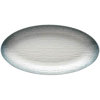 Fish pan ceramic restaurant oval solid color stone texture