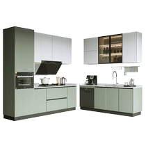 Oppein cabinet custom kitchen kitchen cabinet integrated cabinet household quartz stone countertop integrated stove cabinet simple and modern