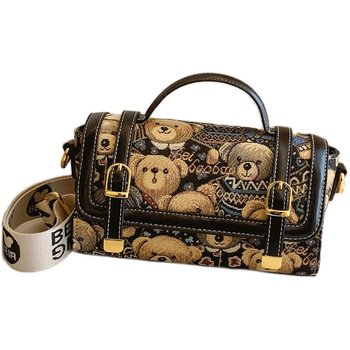 Versatile shoulder crossbody bag casual retro