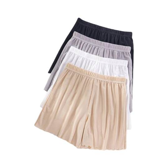 安全裤女士夏季防走光薄款宽松大码冰丝无痕保险打底裤短裤内搭