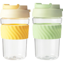 (Self-operated) LOCK&LOCK portable water cup high temperature resistant tritan large capacity coffee cup good-looking student summer