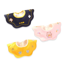Baby bib saliva towel newborn waterproof spit-up bib 360 degree rotatable bib baby autumn and winter
